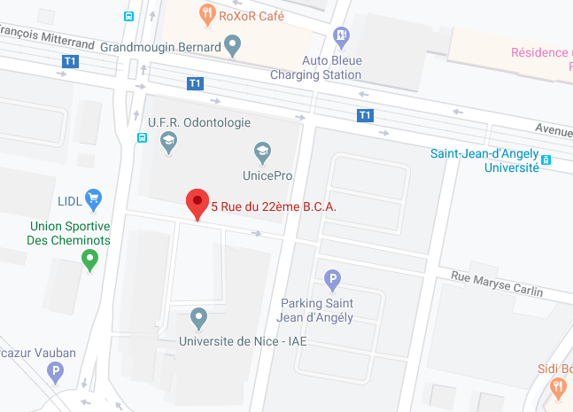 Informations et Plan d'accès Faculté de Nice